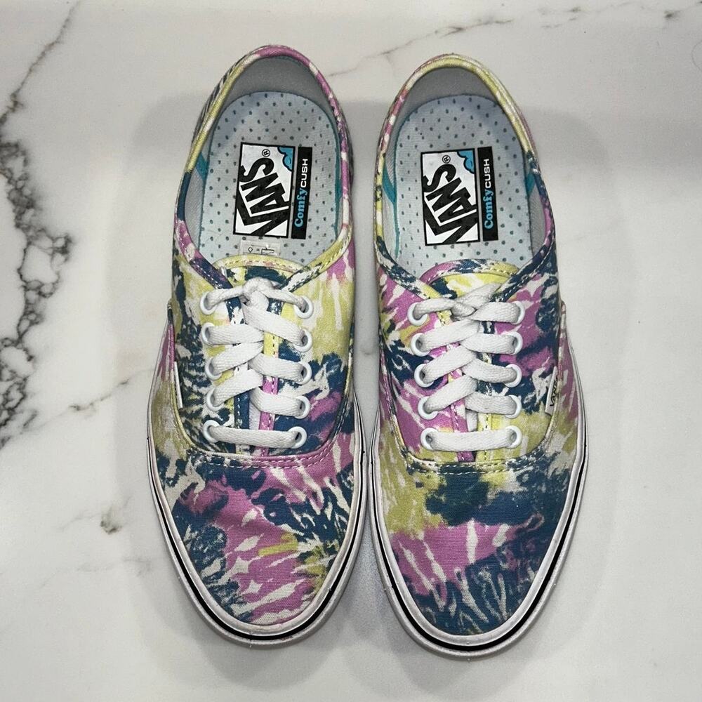 Vans off the Wall Comfy Cush Shoes Tie Dye Skate Sneakers Women's 8.5 Men's 7.0 - Picture 4 of 8